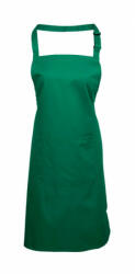 Premier Uniszex, női, férfi zsebes kötény, szakács, pincér Premier PR154 ‘Colours’ Bib Apron With pocket -Egy méret, Emerald