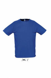 SOL'S Férfi póló SOL'S SO11939 Sol'S Sporty - Raglan Sleeved T-Shirt -L, Royal Blue