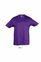 SOL'S Gyerek póló SOL'S SO11970 Sol'S Regent Kids - Round neck T-Shirt -2A, Dark Purple