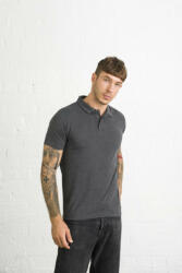 Just Polos Férfi galléros póló Just Polos JP001 Tri-Blend polo -S, Heather Charcoal