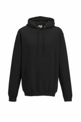 Just Hoods Uniszex kapucnis pulóver Just Hoods AWJH001 College Hoodie -S, Black Smoke