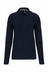Designed To Work Férfi galléros póló Designed To Work WK276 Men'S Long-Sleeved polo Shirt -S, Navy