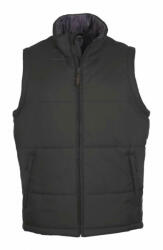 SOL'S Uniszex mellény SOL'S SO44002 Sol'S Warm - Quilted Bodywarmer -L, Charcoal Grey
