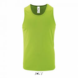 SOL'S Férfi SOL'S SO02073 Sol'S Sporty Tt Men - Sports Tank Top -S, Neon Green