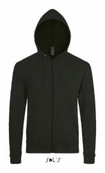 SOL'S Uniszex kapucnis pulóver SOL'S SO01714 Sol'S Stone - Zip Hoodie -3XL, Black