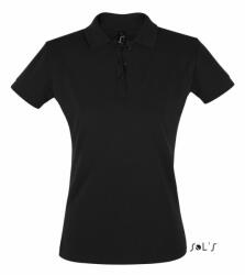 SOL'S Női galléros póló SOL'S SO11347 Sol'S perfect Women - polo Shirt -S, Black