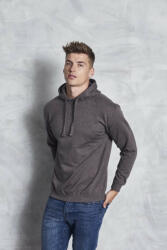 Just Hoods Uniszex kapucnis pulóver Just Hoods AWJH011 Epic print Hoodie -S, Heather Grey