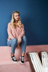 Just Hoods Női kapucnis pulóver Just Hoods AWJH001F Women'S College Hoodie -M, Baby Pink