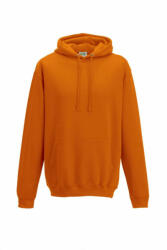 Just Hoods Uniszex kapucnis pulóver Just Hoods AWJH001 College Hoodie -XL, Orange Crush