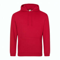 Just Hoods Uniszex kapucnis pulóver Just Hoods AWJH001 College Hoodie -XL, Fire Red