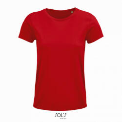 SOL'S Női póló SOL'S SO03581 Sol'S Crusader Women - Round-neck Fitted Jersey T-Shirt -L, Red