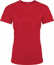 Proact Női póló Proact PA439 Ladies' Short-Sleeved Sports T-Shirt -2XL, Red