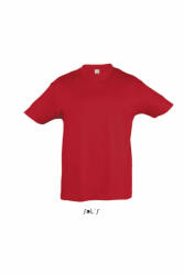 SOL'S Gyerek póló SOL'S SO11970 Sol'S Regent Kids - Round neck T-Shirt -10A, Red