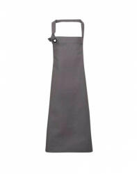 Premier Uniszex, női, férfi kötény, szakács, pincér Premier PR130 Calibre' Heavy Cotton Canvas Bib Apron -Egy méret, Dark Grey