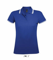 SOL'S Női galléros póló SOL'S SO00578 Sol'S pasadena Women - polo Shirt -L, Royal Blue/White