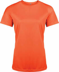 Proact Női póló Proact PA439 Ladies' Short-Sleeved Sports T-Shirt -XS, Fluorescent Orange