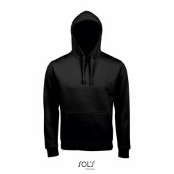 SOL'S Uniszex kapucnis pulóver SOL'S SO02991 Sol'S Spencer - Hooded Sweatshirt -S, Black