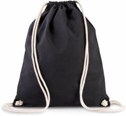 Kimood Uniszex hátizsák Kimood KI0139 Organic Cotton Backpack With Drawstring Carry Handles -Egy méret, Navy Blue