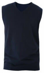 Kariban Férfi pulóver Kariban KA969 Men'S Sleeveless v-neck Jumper -4XL, Navy