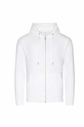 Just Hoods Uniszex kapucnis pulóver Just Hoods AWJH250 Organic Zoodie -XS, Arctic White