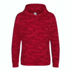 Just Hoods Uniszex kapucnis pulóver Just Hoods AWJH014 Camo Hoodie -XL, Grey Camo