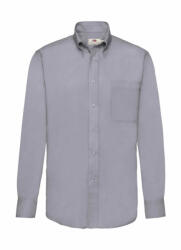 Fruit of the Loom Férfi hosszú ujjú Ing Fruit of the Loom Oxford Shirt LS M, Oxford szürke