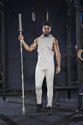 Just Cool Férfi kapucnis pulóver Just Cool JC053 Urban Sleeveess Muscle Hoodie -S, Sports Grey