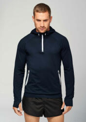 Proact Férfi kapucnis pulóver Proact PA360 Zip neck Hooded Sports Sweatshirt -2XL, Red