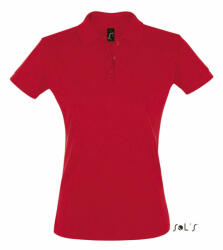 SOL'S Női galléros póló SOL'S SO11347 Sol'S perfect Women - polo Shirt -S, Red