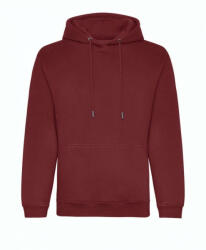 Just Hoods Uniszex kapucnis pulóver Just Hoods AWJH201 Organic Hoodie -L, Burgundy