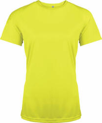 Proact Női póló Proact PA439 Ladies' Short-Sleeved Sports T-Shirt -2XL, Fluorescent Yellow