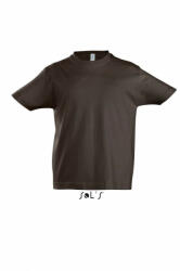 SOL'S Gyerek póló SOL'S SO11770 Sol'S Imperial Kids - Round neck T-Shirt -4A, Chocolate