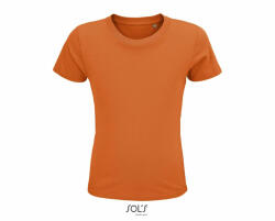 SOL'S Gyerek póló SOL'S SO03580 Sol'S Crusader Kids - Round-neck Fitted Jersey T-Shirt -2A, Orange