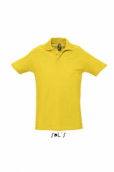 SOL'S Férfi galléros póló SOL'S SO11362 Sol'S Spring Ii - Men’S pique polo Shirt -2XL, Gold