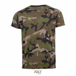 SOL'S Férfi póló SOL'S SO01188 Sol'S Camo Men -Környakú póló -2XL, Camo