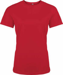 Proact Női póló Proact PA439 Ladies' Short-Sleeved Sports T-Shirt -XS, Red