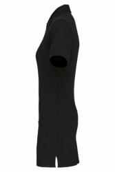 Designed To Work Női galléros póló Designed To Work WK209 Ladies’ Short-Sleeved Longline polo Shirt -XL, Black/Oxford Grey