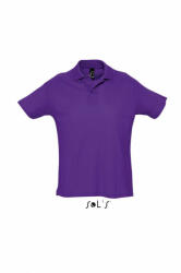 SOL'S Férfi galléros póló SOL'S SO11342 Sol'S Summer Ii - Men'S polo Shirt -S, Dark Purple