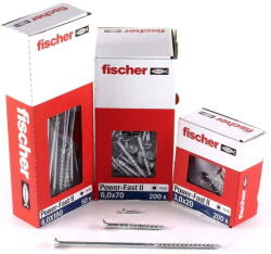 Fischer chipboard screw Power-Fast II 6.0x300 countersunk (25 pieces, partial thread, galvanized) (670474) - 24mag
