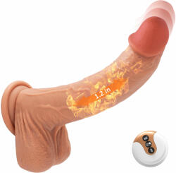 Paloqueth Heating Realistic Dildo with Thrusts, Rotations and Vibrations Skin Vibrator