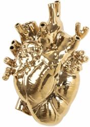 Seletti Vază LOVE IN BLOOM, 25 cm, auriu, Seletti
