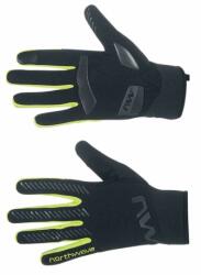 NorthWave Active Gel hosszú ujjú téli kesztyű, fekete-neon sárga, L-es méret