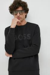 Boss Green BOSS bluza BOSS GREEN barbati, culoarea negru, cu imprimeu PPYX-BLM02J_99X