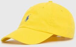 Ralph Lauren șapcă de baseball din bumbac culoarea galben, cu imprimeu 710667709 PPYX-CAM020_11X