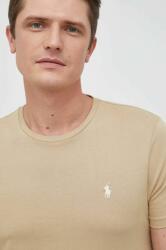 Ralph Lauren tricou din bumbac bărbați, culoarea bej, uni 710671438 PPYX-TSM06U_80X