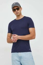 Ralph Lauren tricou din bumbac 3-pack culoarea bleumarin, uni 714830304 PPYX-TSM0A3_59X
