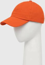 Boss Orange BOSS șapcă de baseball din bumbac BOSS ORANGE culoarea portocaliu, neted PPYX-CAM01G_22X