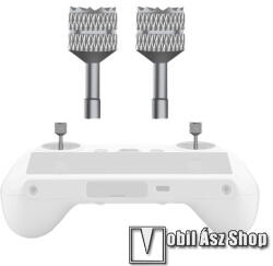 DJI Mini 3 Pro távirányítóhoz alumínium analóg kar - 1pár / 2db, csúszásgátló recés, 18 x 7 x 2mm - SZÜRKE