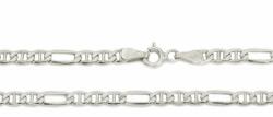 Ezüst Férfi ezüst nyaklánc Figarucci ródiumbevonatos 3.5mm