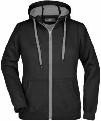 James & Nicholson (Daiber) Női kétszínű felső JN354 - Fekete / sötétszürke | M (1-JN354-100066)